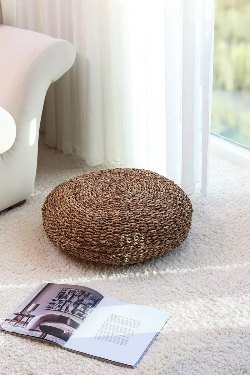 Woven Floor Pouffe